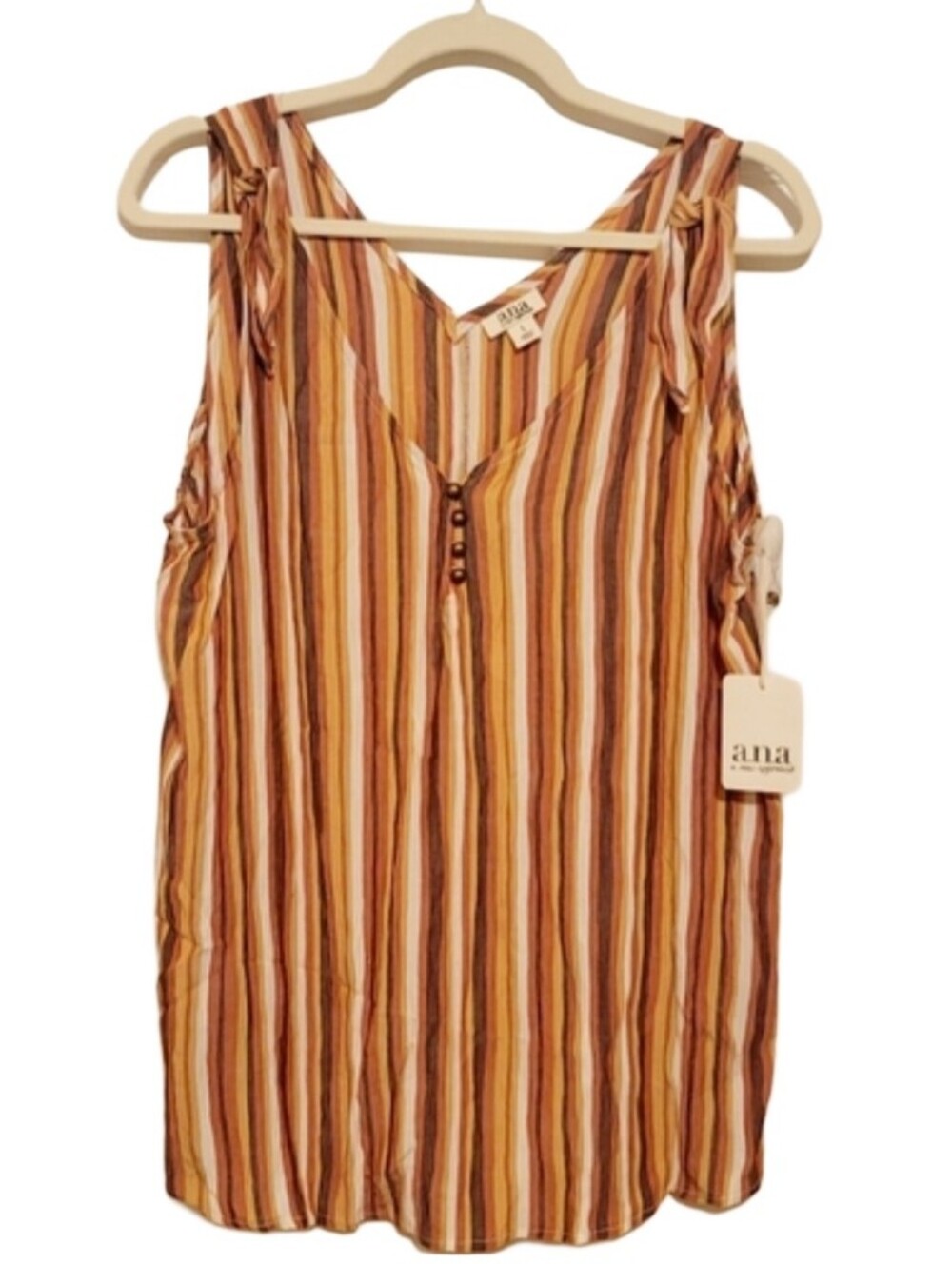 a.n.a. Sleeveless Striped Blouse - NWT